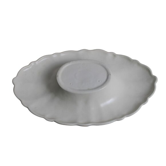 Vintage Red Wing Ceramic Deer Floral Frog with Console Bowl - Picture 8 of 8